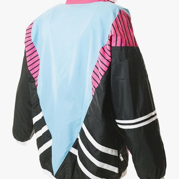 Retro Multicolor Windbreaker Jacket - Picture 2 of 9